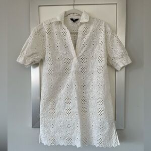 Frye eyelet mini dress